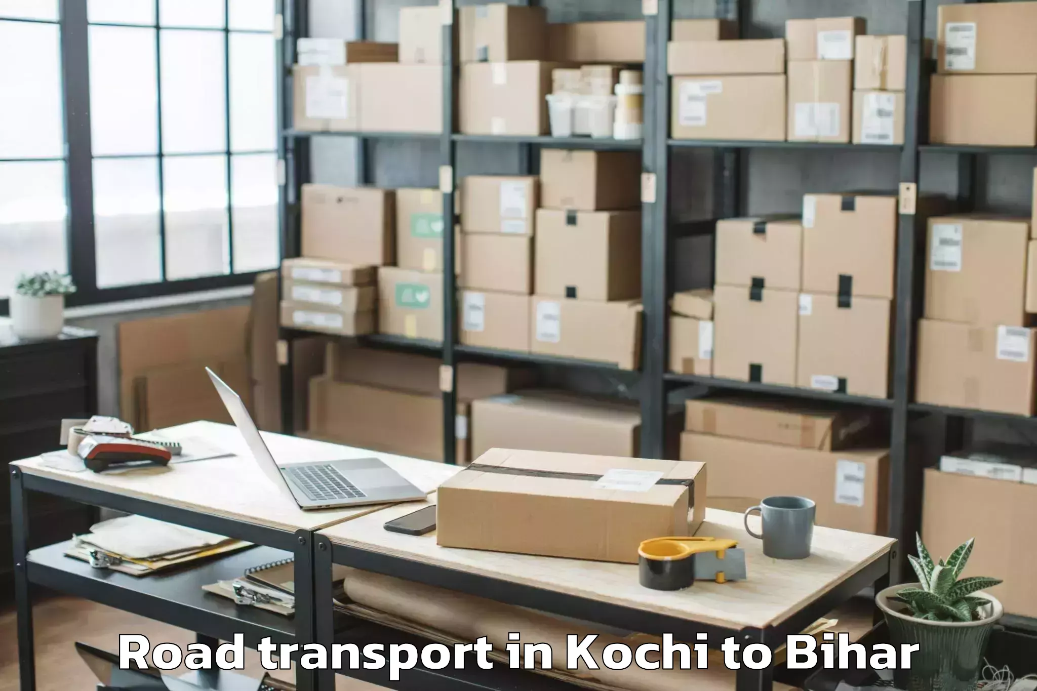 Book Kochi to Darbhanga Airport Dbr Road Transport Online